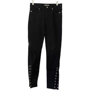 GOOD AMERICAN Black Lace up Ankle Jeans Size 4/27